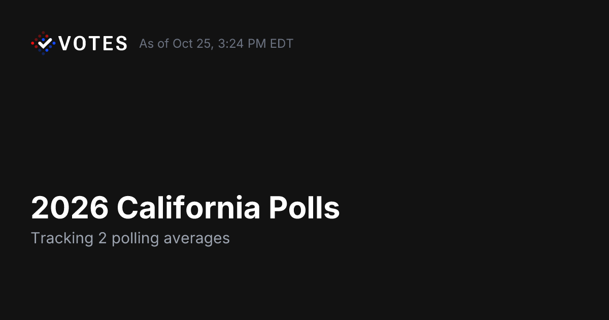 2026 California Polls | DDHQ