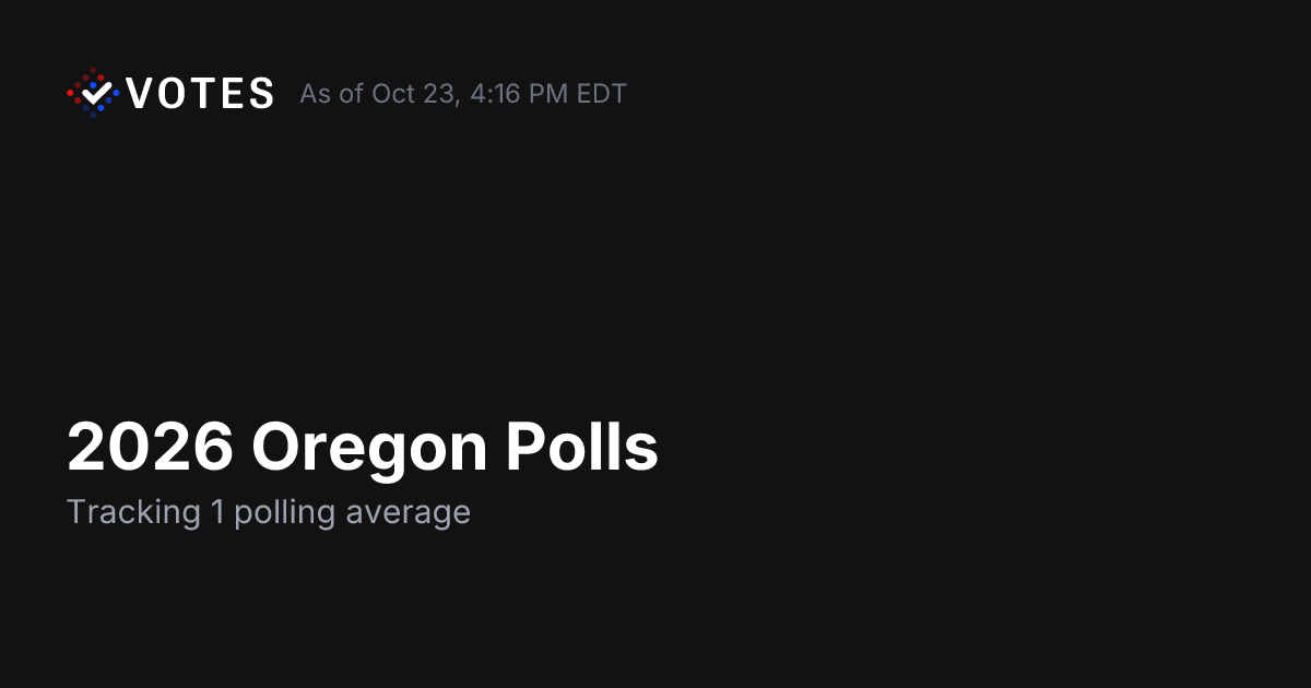 2026 Oregon Polls | DDHQ
