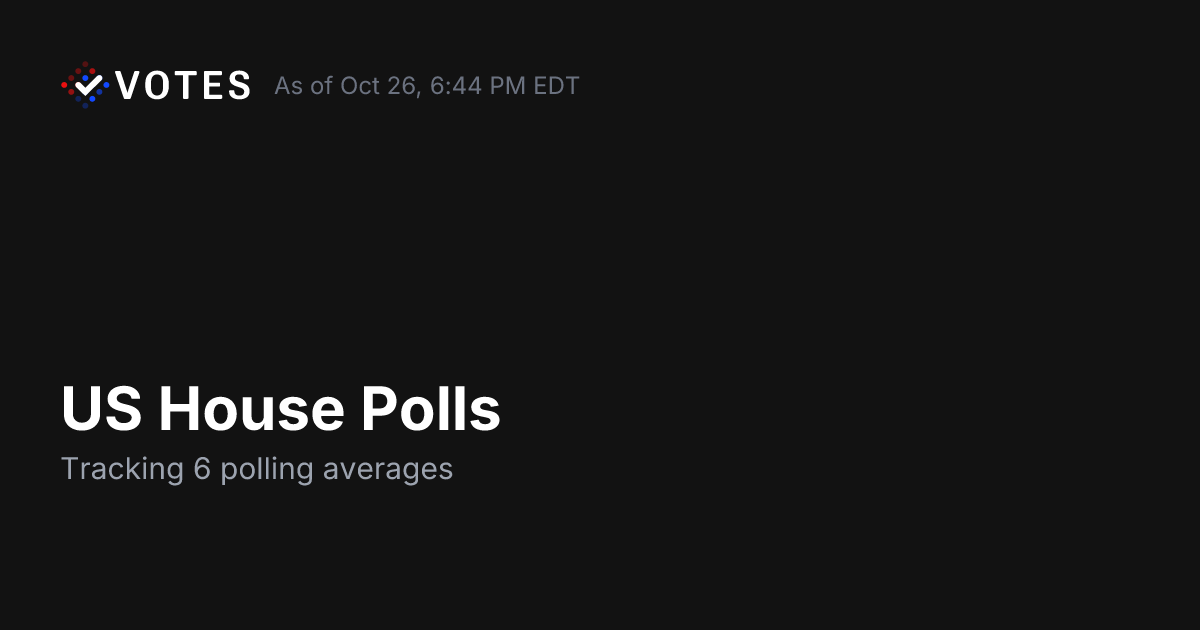 US House Polls & Polling Averages | DDHQ