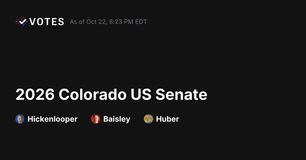 2026 Colorado US Senate General Election Results | DDHQ