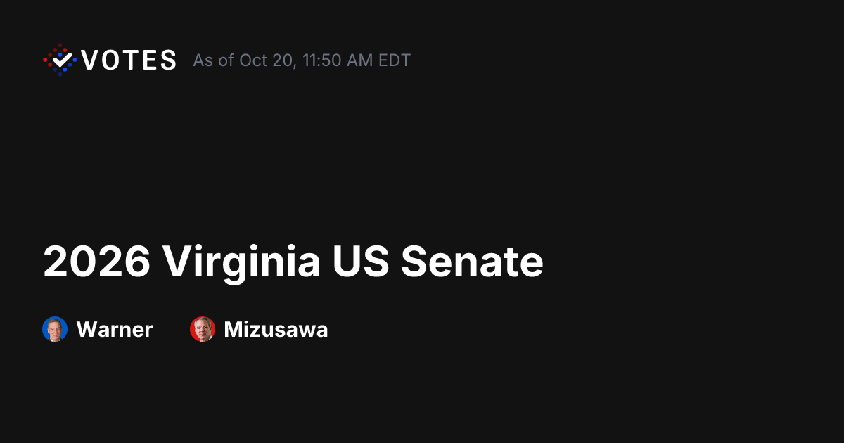 2026 Virginia US Senate Early Voting | DDHQ