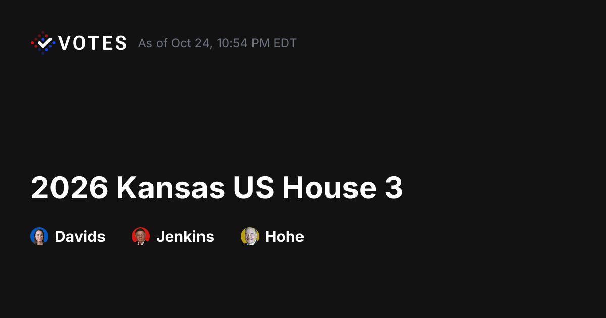 2026 Kansas US House 3 General Election Early Voting | DDHQ