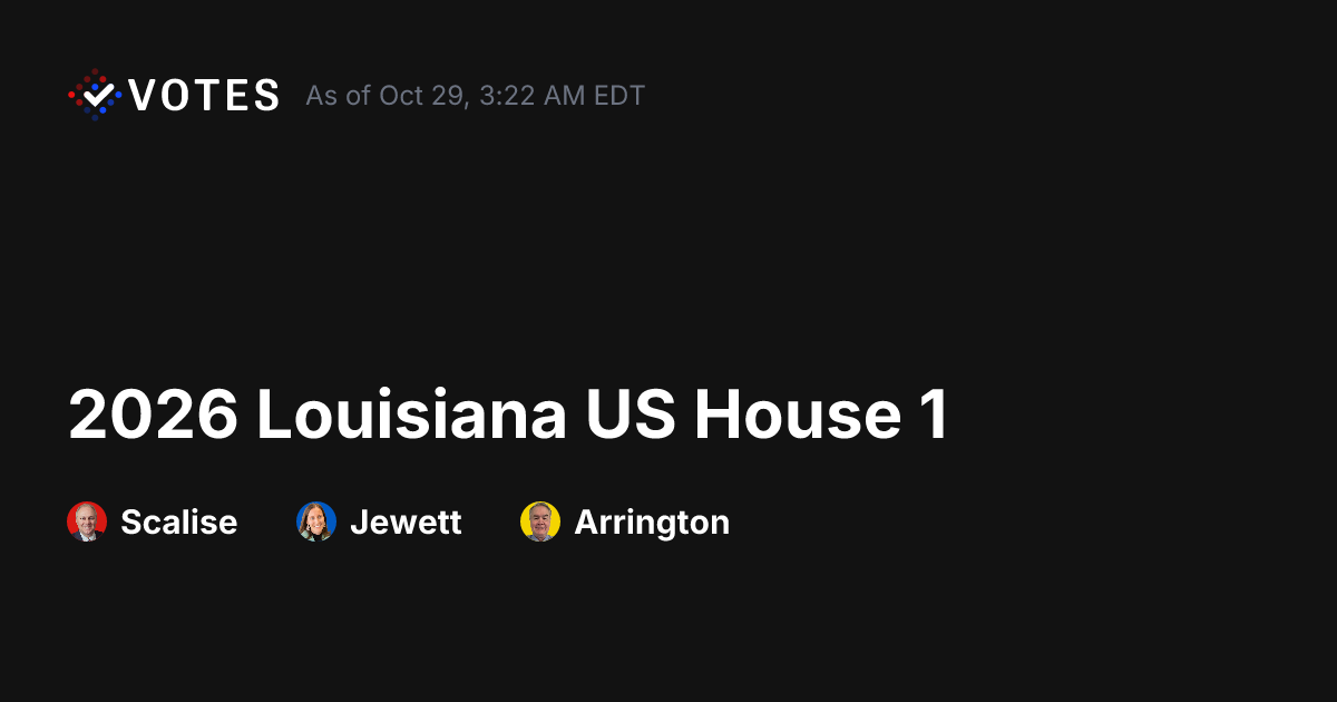 2026 LA US House 1 General Election Early Voting | DDHQ