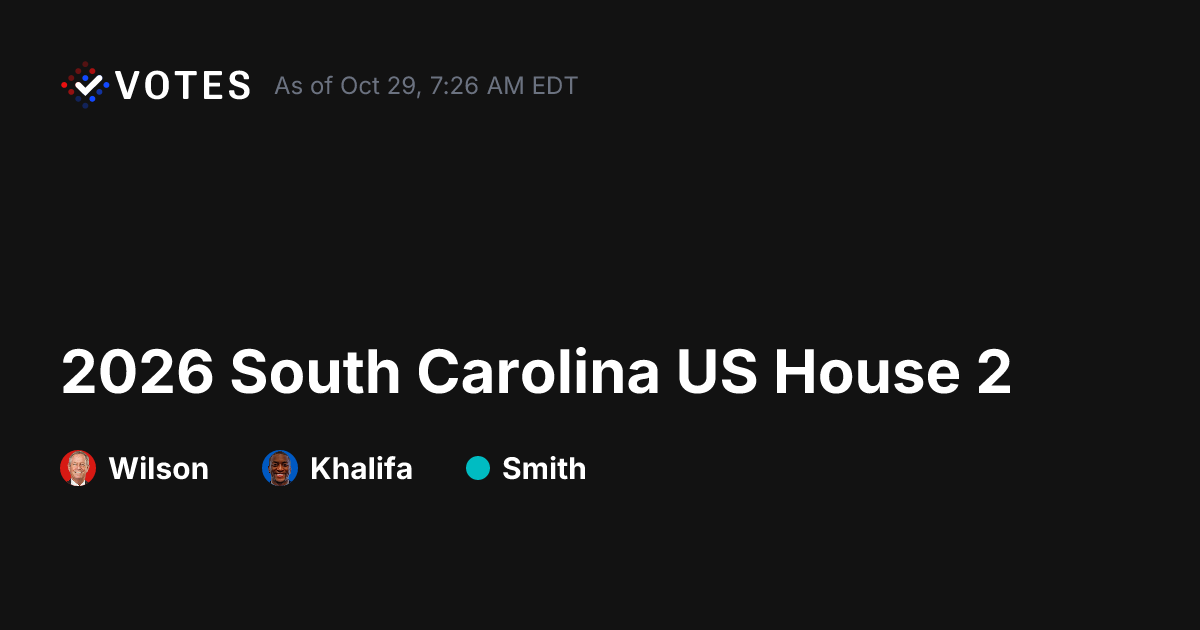 2026 SC US House 2 General Election Early Voting | DDHQ