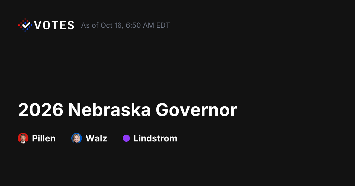 2026 Nebraska Governor General Election Forecast | DDHQ