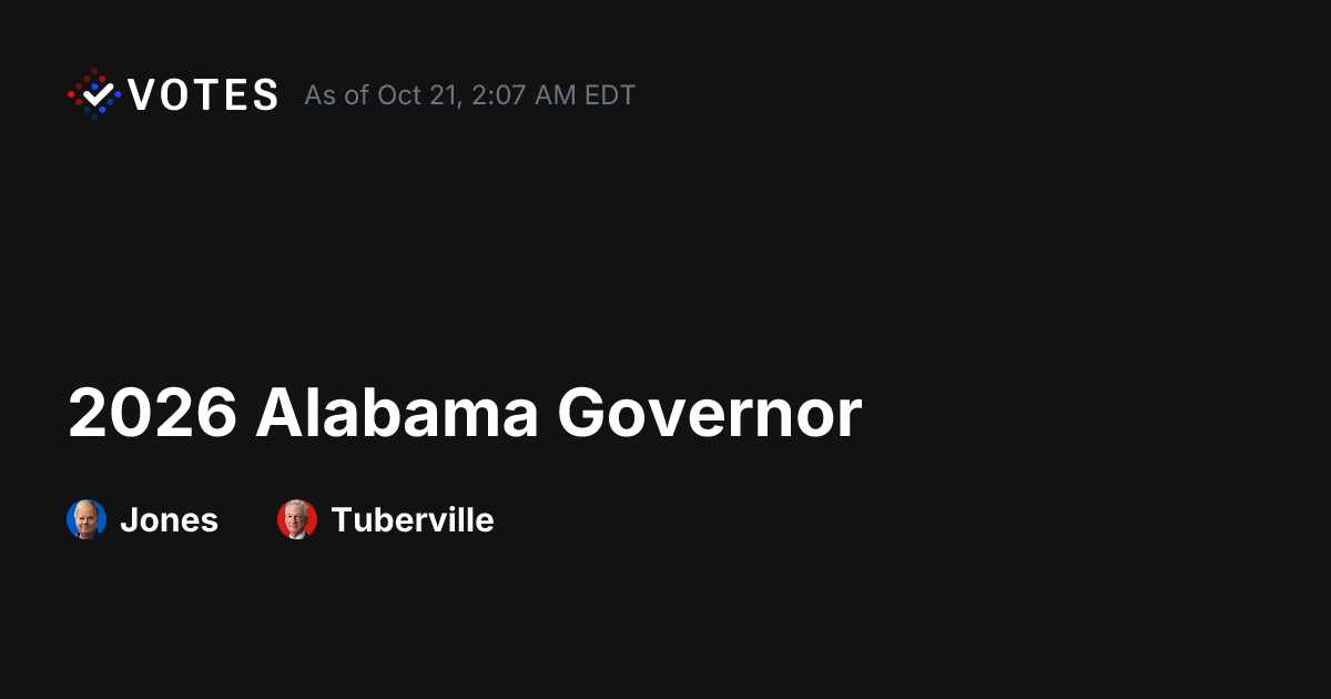 2026 Alabama Governor General Election Vote History | DDHQ