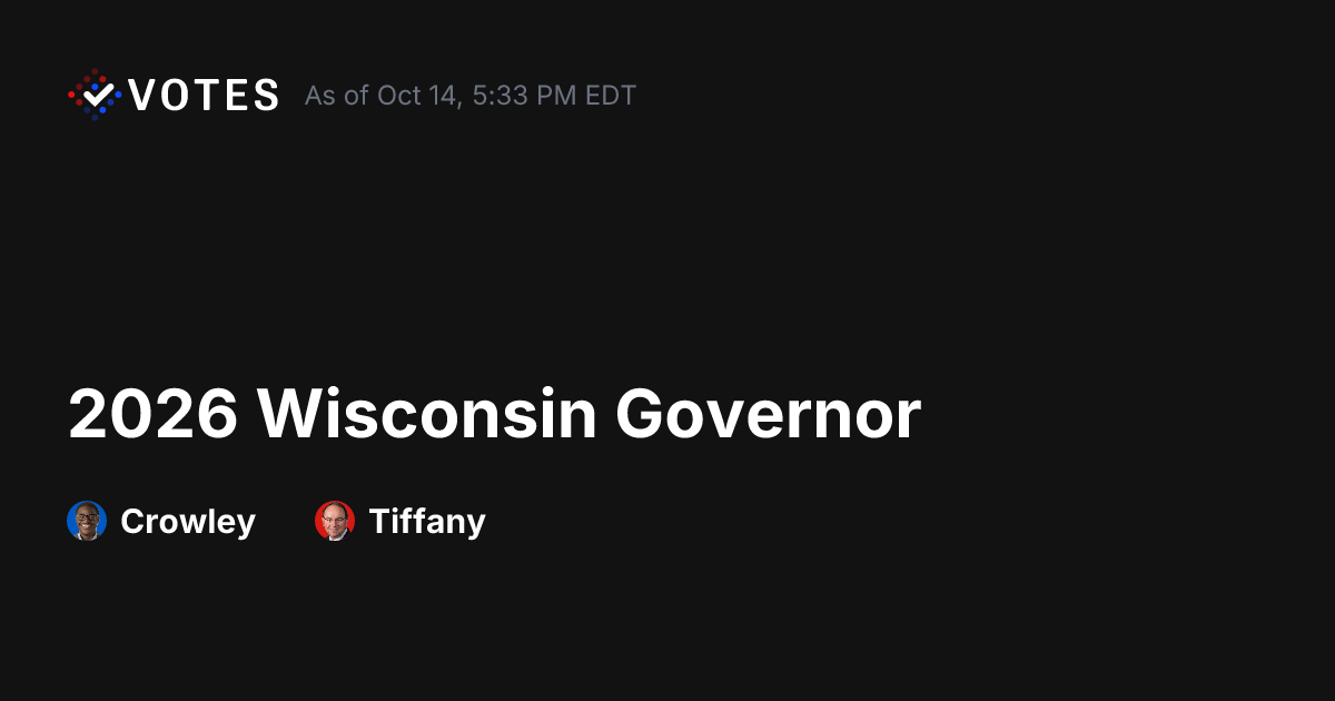 2026 Wisconsin Governor General Election Forecast | DDHQ
