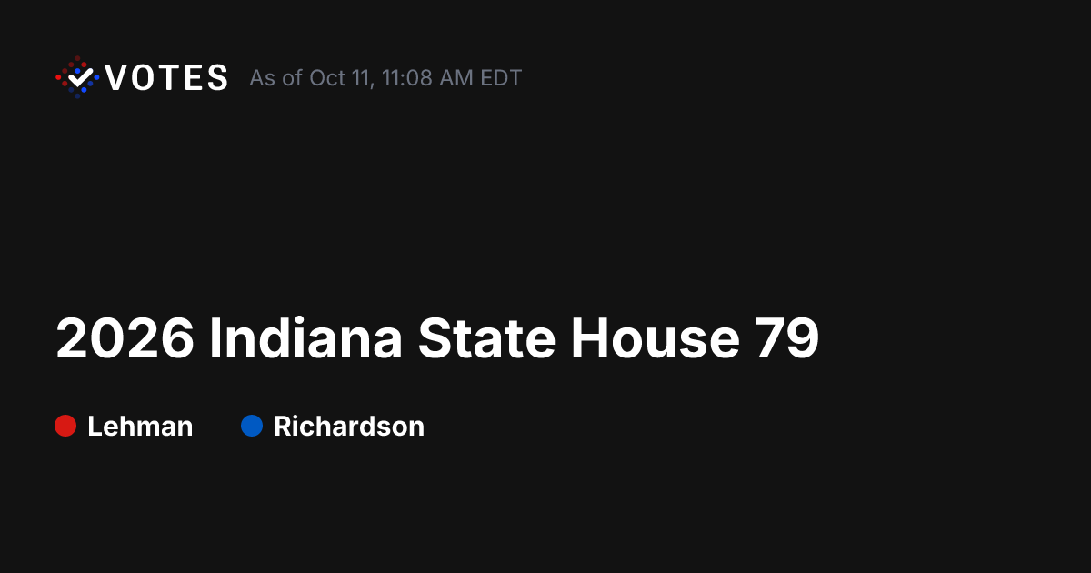 2026 Indiana State House 79 General Election Results | DDHQ