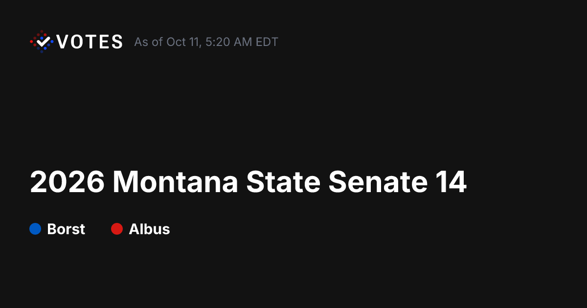 2026 Montana State Senate 14 General Election Results | DDHQ