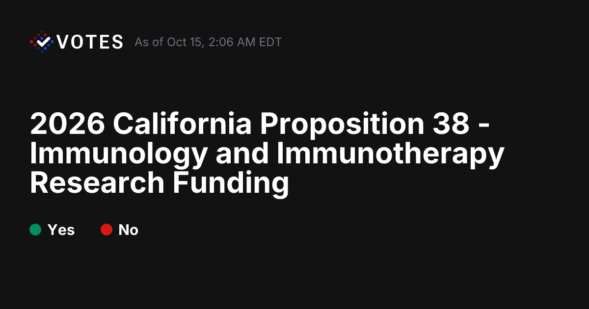 2026 California Proposition 38 - Immunology and Immunotherapy Research ...