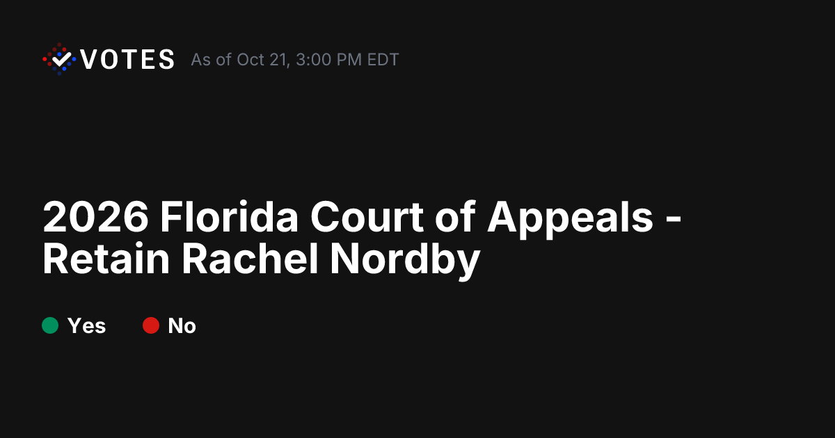 2026 Florida Court of Appeals - Retain Rachel Nordby Results | DDHQ