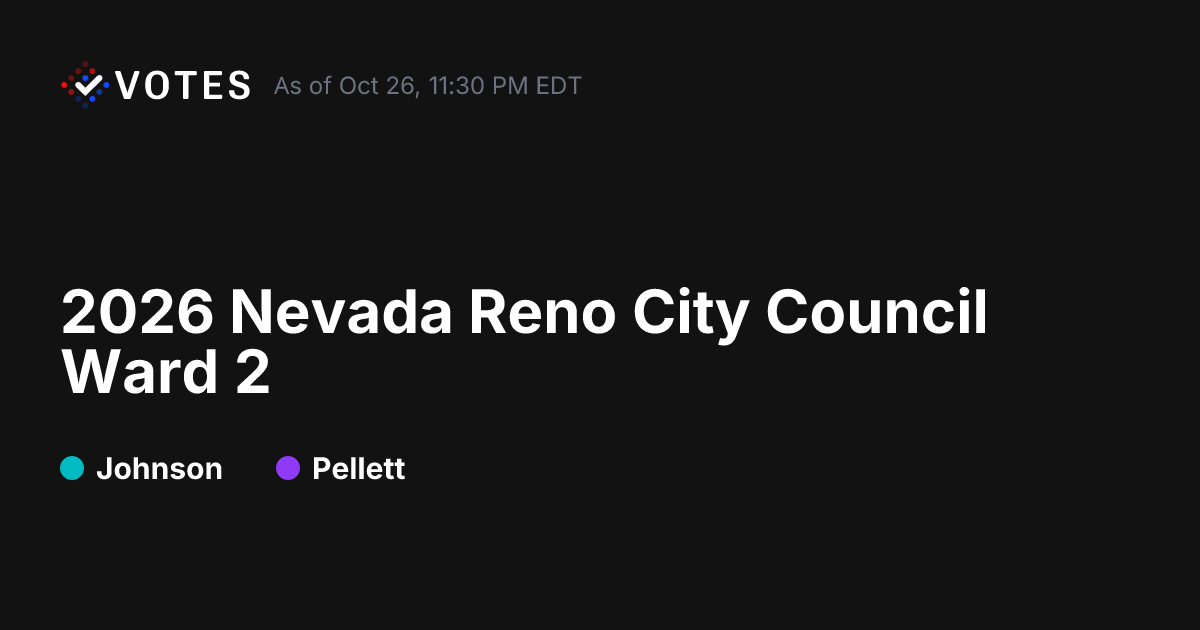 2026 NV Reno City Council Ward 2 General Election Results | DDHQ