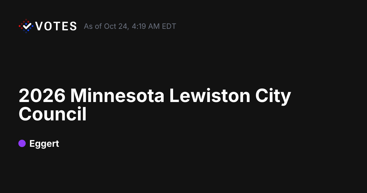 2026 Minnesota Lewiston City Council General Election Results | DDHQ